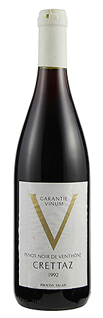 Crettaz Pinot Noir de Venthône 1992